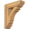 Ekena Millwork Merced Slat Rough Sawn Bracket w/ Offset Brace, Western Red Cedar, 8"W x 26"D x 30"H BKT0806X26X30MRC06RWR - alternate 1